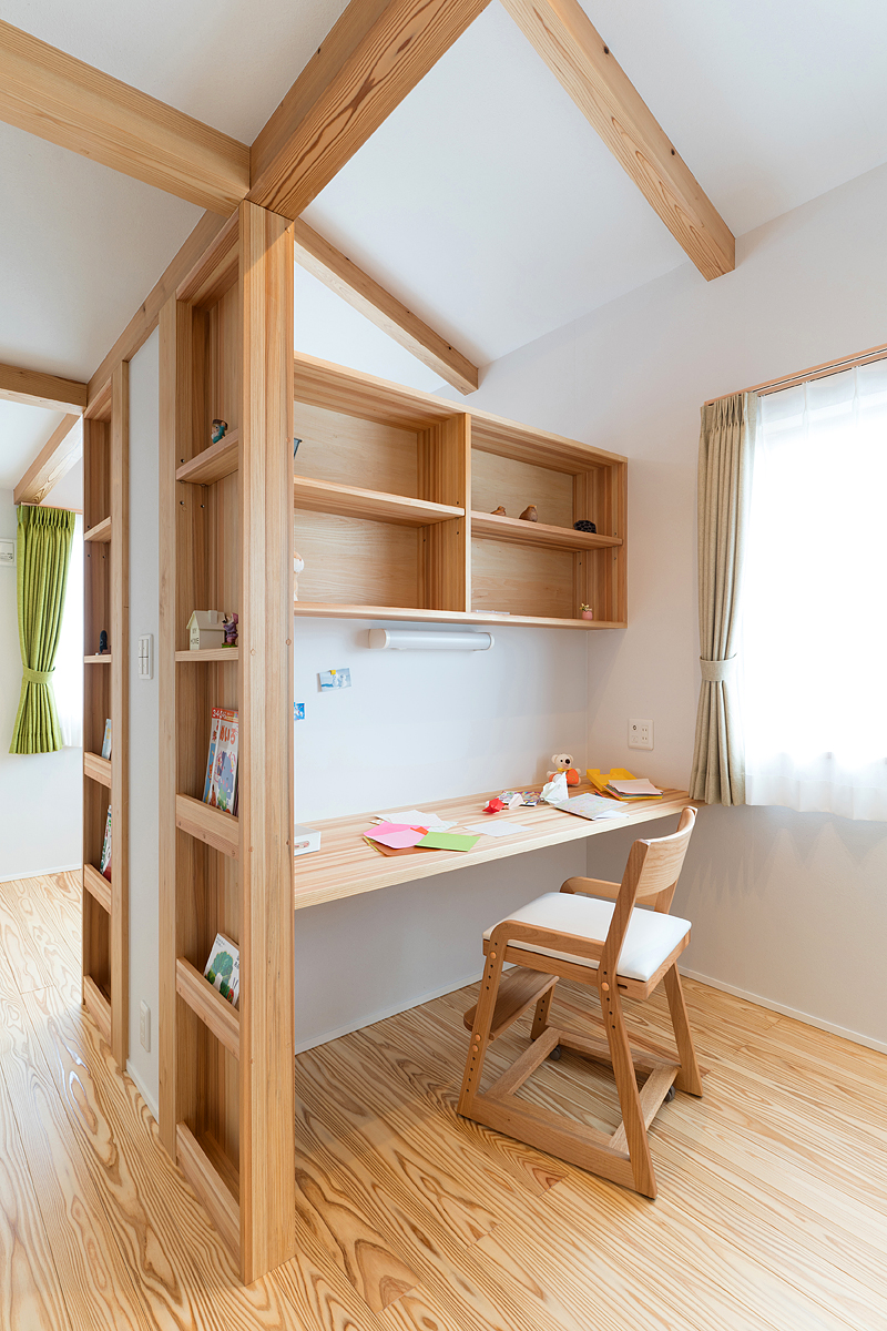 子ども部屋は、成長に応じて区切ることも可能