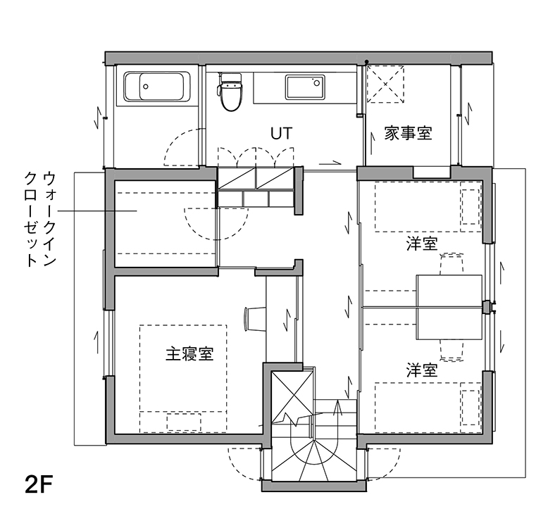 ヴァンガードハウス「これからの家」の平面図