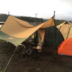 はじめてのキャンプは大雨でした。