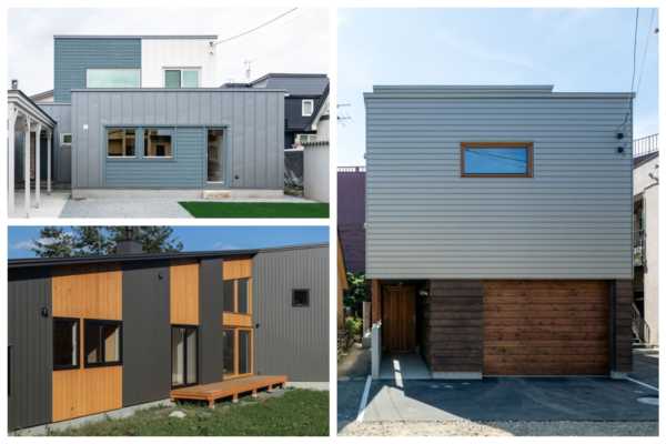家の個性を演出する「木＋ガルバリウム鋼板」の外観デザイン集