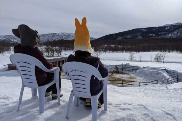 冬の北海道で、テントサウナを体験