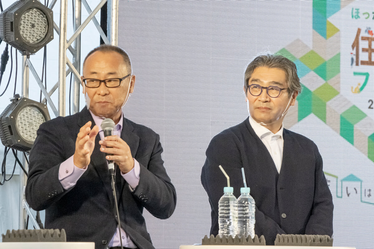 北海道の家づくりのプロとして、Replanでもおなじみのキクザワの菊澤里志代表と、建築家の照井康穂さんが参加してくれたよ