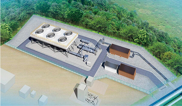 2023年運用開始予定の森バイナリー発電所（地熱発電）