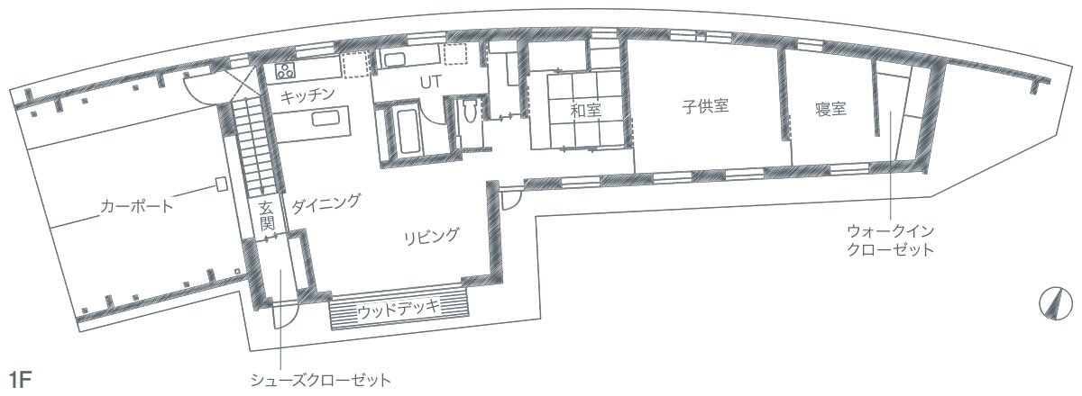 ▶︎事例の詳細はこちらから「ピットリビングが暮らしの余白をもたらす平屋」