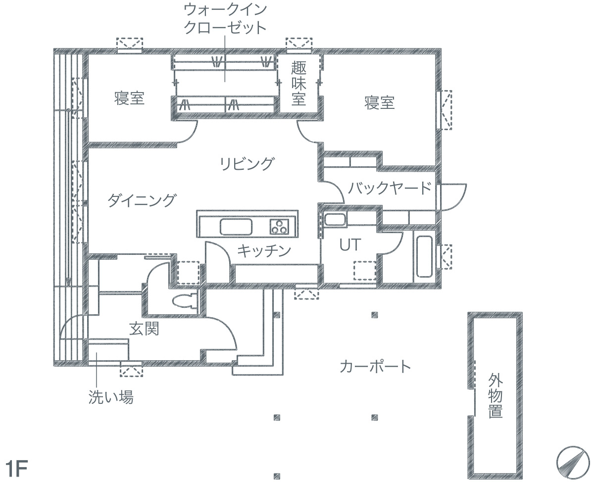 ▶︎事例の詳細はこちらから「ピットリビングが暮らしの余白をもたらす平屋」