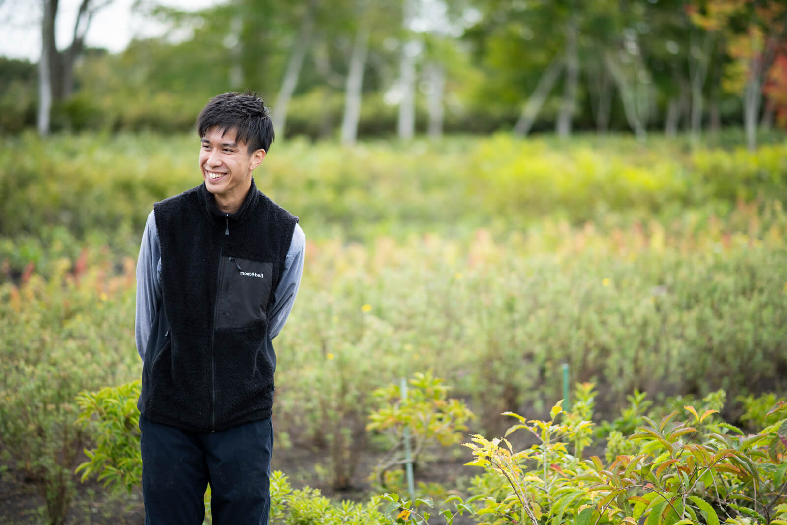 北広島薪販売所の山本崇人さん