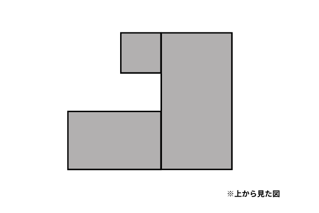 分割した間取り