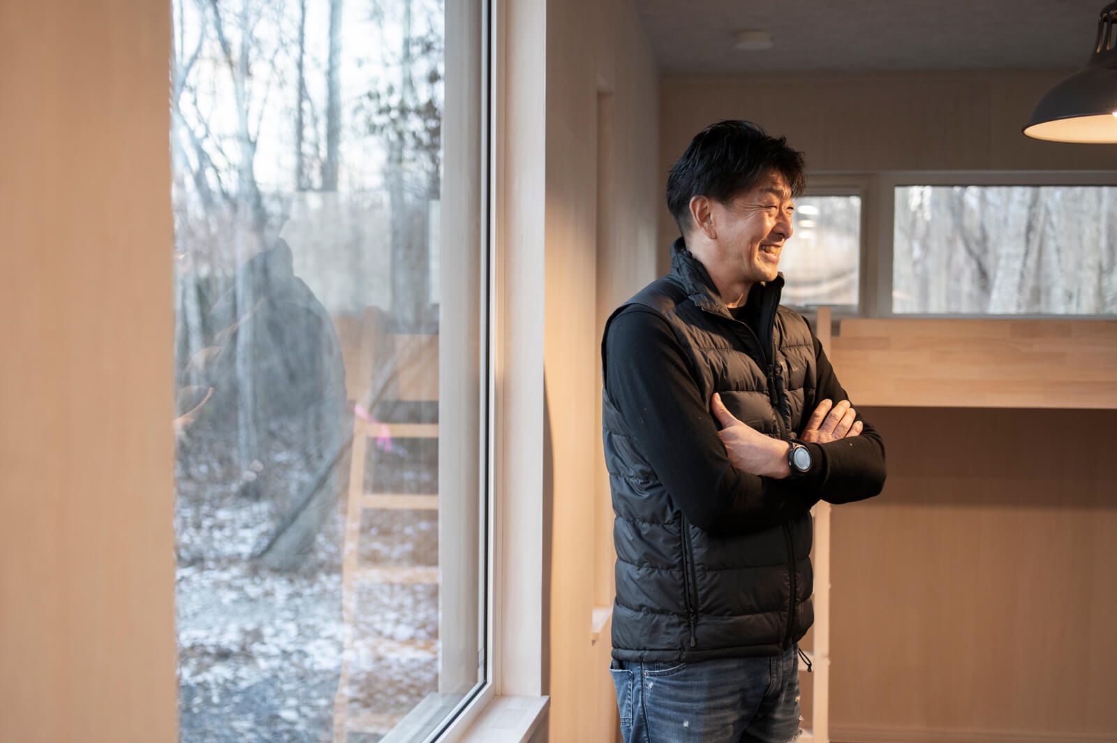 「現場でモノづくりの楽しさを知りました。その喜びと醍醐味をこれからも住まい手と共有し続けていきたい」と語る町田代表