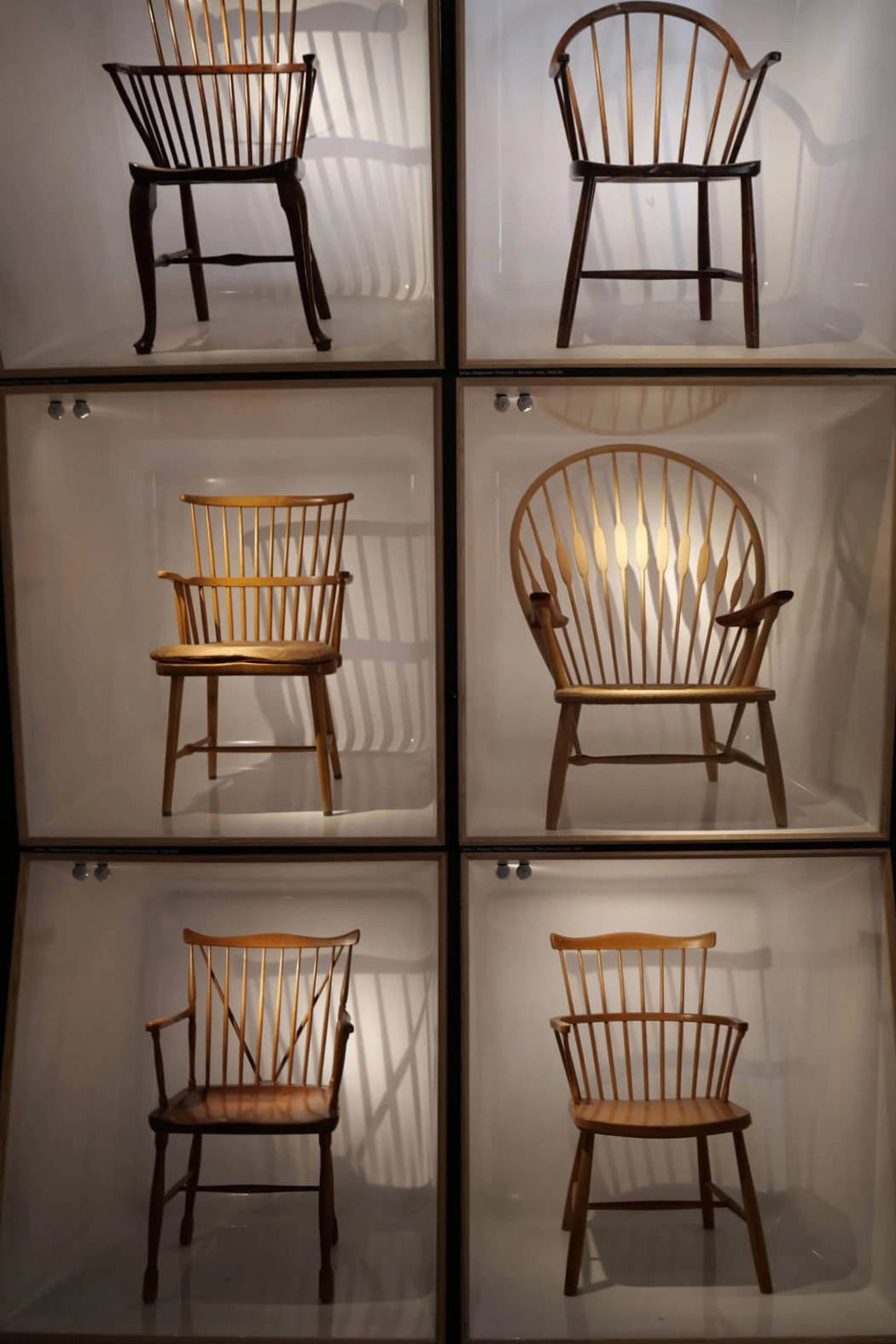 ウィンザーチェアのエッセンスが、さまざまなデザインに落とし込まれてきたことが一目で分かる展示。こうした進化の過程が見られるのがとても楽しかったし、学びになりました