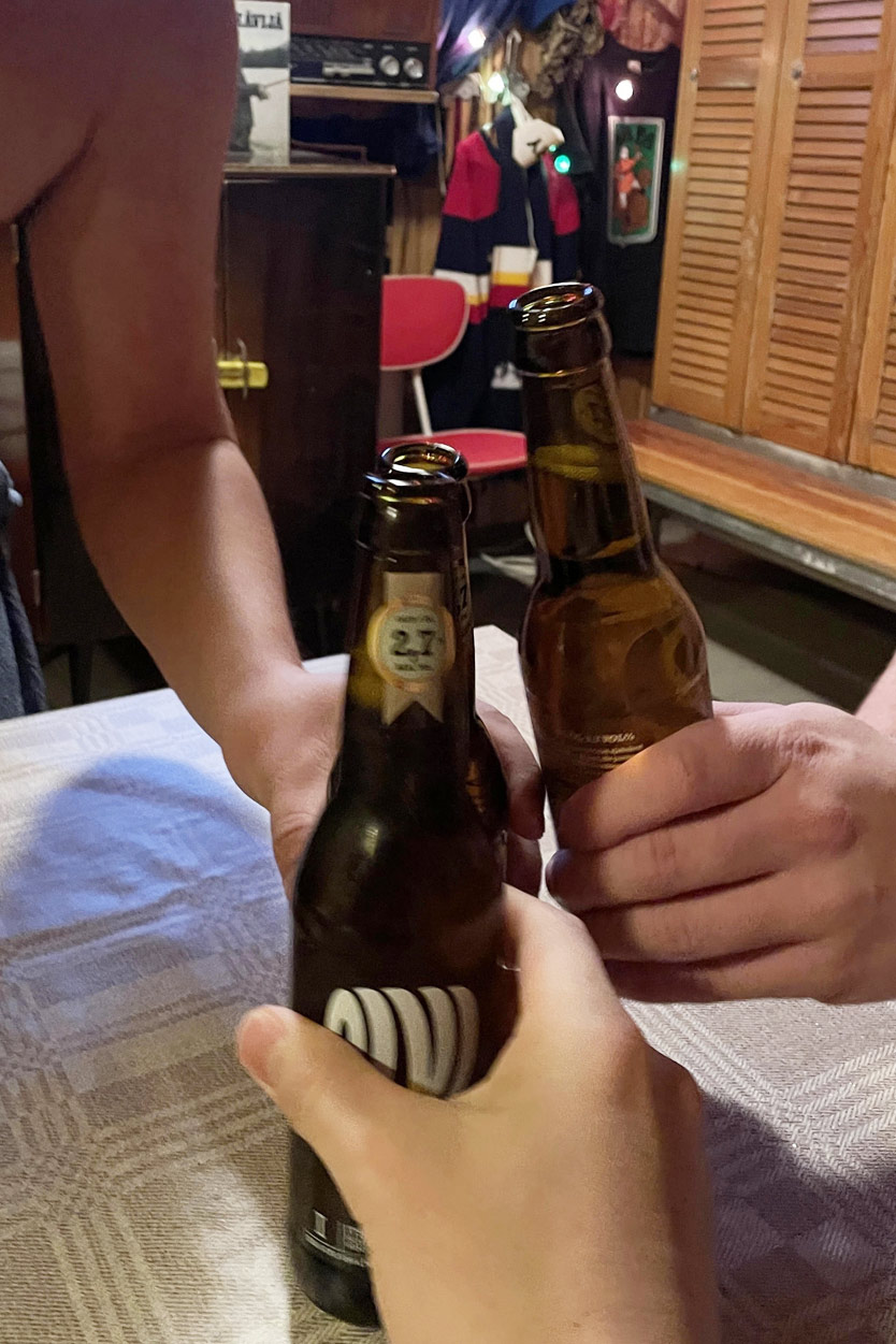 サウナの後のビールは格別