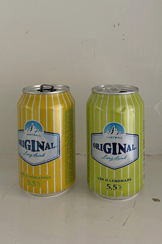 ジンベースの「ロンケロ」もフィンランド人にも愛飲されている。パステルカラー✕ストライプのデザインが爽快